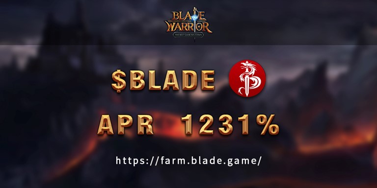 1000%+ APR 🔥🔥🔥 Deposit $BLADE to earn now 👉farm.blade.game