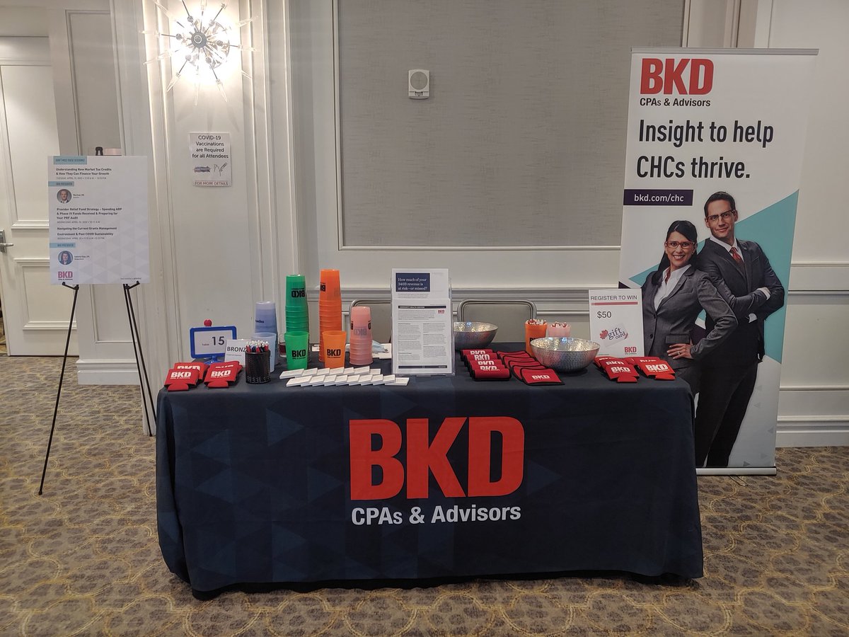 MarjorieHull's tweet photo. .@Ohiochc 2022 Annual conference is ON. Stop by .@BKDHC - we're at Booth 15 &amp; chat with CHC
leaders .@grigsby_glenn &amp; @GilpinCat https://t.co/plDH4OROcr