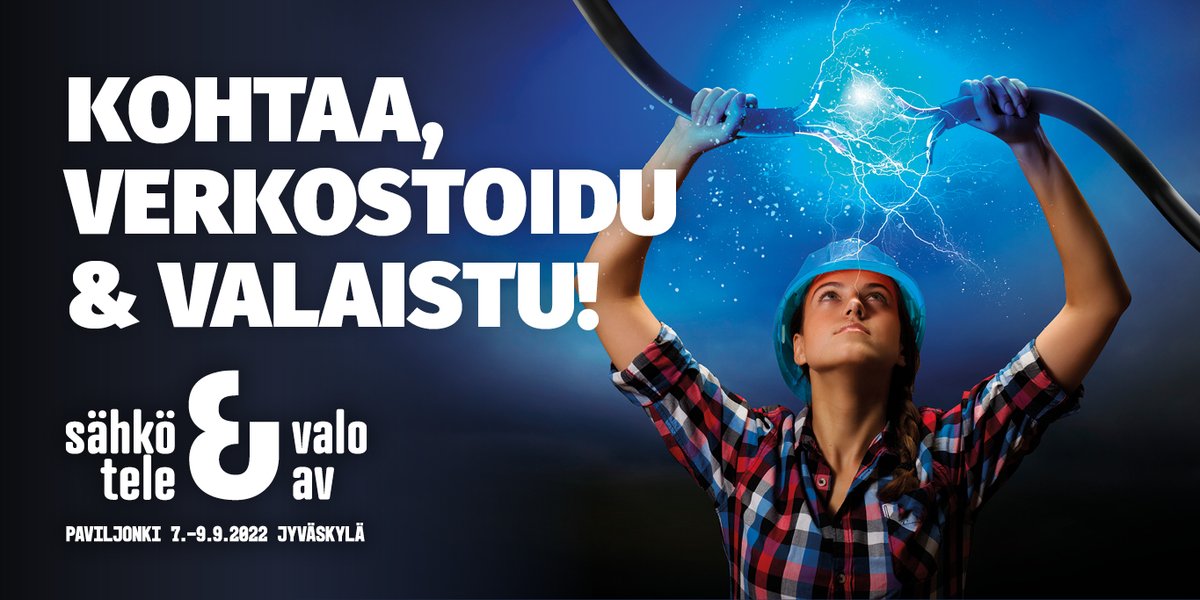 Nylund Group (@nylundgroup) on Twitter photo Olethan jo buukannut kalenteriisi reissun Jyväskylään? Sähkö, Tele, Valo, AV 2022 on tänä vuonna syyskuussa ja mekin olemme siellä. Varaa ennakkoon tapaaminen kanssamme? #sähkötelevaloav2022 <a href="/Paviljonki/">Paviljonki / Jyväskylän Messut Oy</a> #Jyväskylä #valaistus #valaistuksenohjaus #tietoverkot #sähkömessut Olethan jo buukannut kalenteriisi reissun Jyväskylään? Sähkö, Tele, Valo, AV 2022 on tänä vuonna syyskuussa ja mekin olemme siellä. Varaa ennakkoon tapaaminen kanssamme? #sähkötelevaloav2022 <a href="/Paviljonki/">Paviljonki / Jyväskylän Messut Oy</a> #Jyväskylä #valaistus #valaistuksenohjaus #tietoverkot #sähkömessut