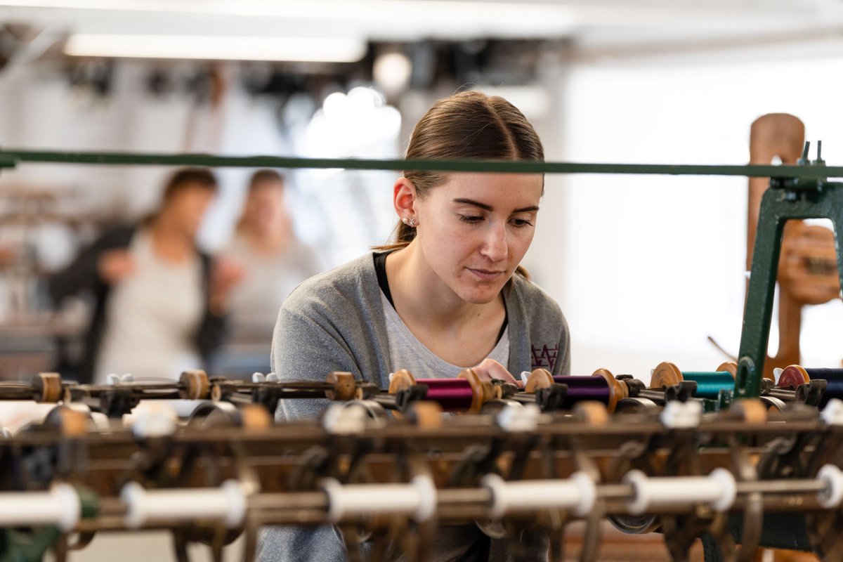 We are recruiting now for our 2022 Heritage Skills Student Weaving Placements. Visit our website to find out more. 

ow.ly/4bEC50ILbEX

#textiles #workexperience #weaver #textilestudent #weaving #weave #studentplacement #newskills #career #industryplacement #workingmuseum