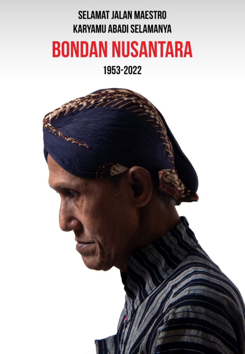 YogyakartaCity's tweet photo. Selamat Jalan, RIP, Bondan Nusantara. Maestro Kethoprak Jogja 🙏 https://t.co/EXsg3eCwBY