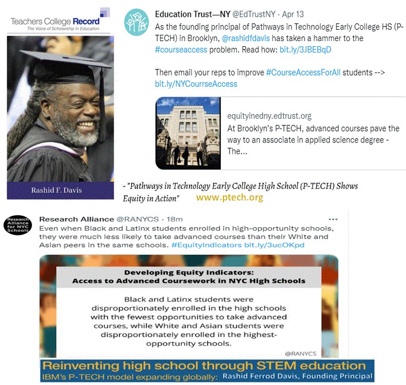 rashidfdavis's tweet photo. @RANYCS @EdTrustNY @rashidfdavis #wednesdaythought   Even when Black and Latinx students enrolled in high-opportunity schools, they were much less likely to take advanced courses than their White and Asian peers in the same schools. #EquityIndicators https://t.co/6WodOqj7ip https://t.co/YqatRtuXNh