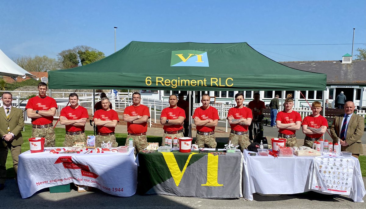 Commanding Officer 6 Regt RLC (@co_6regt) on Twitter photo Great to visit our soldiers who are supporting the @Soldierscharity at Catterick Racecourse today whilst cycling from@our old home in Germany to Dishforth. Fitness and fundraising in the sun! <a href="/ArmySgtMajor/">British Army Sergeant Major Carney</a> <a href="/1UKDivision/">1 (UK) Division</a> <a href="/102LOGX/">102LOGX</a> <a href="/RLCCorpsSM/">RLC Corps Sergeant Major</a> Great to visit our soldiers who are supporting the @Soldierscharity at Catterick Racecourse today whilst cycling from@our old home in Germany to Dishforth. Fitness and fundraising in the sun! <a href="/ArmySgtMajor/">British Army Sergeant Major Carney</a> <a href="/1UKDivision/">1 (UK) Division</a> <a href="/102LOGX/">102LOGX</a> <a href="/RLCCorpsSM/">RLC Corps Sergeant Major</a>