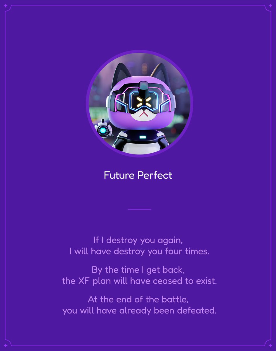 MeeCatsClub's tweet photo. Future Perfect Story

#NFTs #NFT #NFTCommmunity #nftcollectors #nftart #Metaverse #P2E #story #MeeCats https://t.co/A7AB4YxF2f