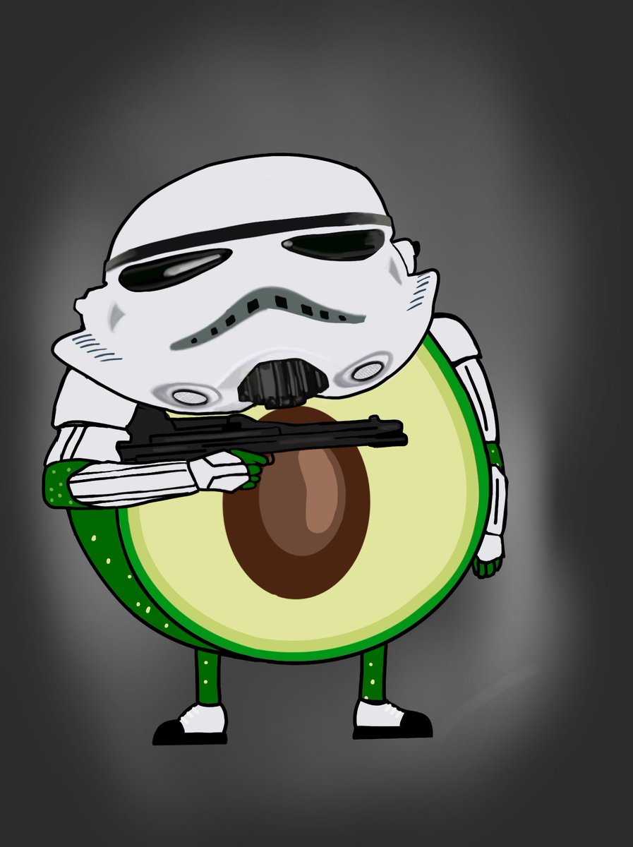 eitzisart's tweet photo. Avocadotrooper 🥑

Last one of my Avocadolingo collection special edition Star Wars!

Stormtrooper! 
(But there will come some more) 🤫

#nftcommunity https://t.co/Wb4AzpFfLc