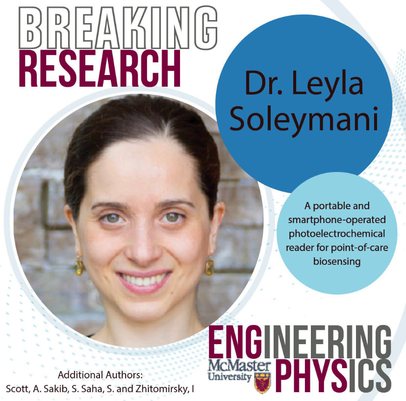 Very cool! Check out this incredible research by Dr. Soleymani and others. "A portable and smartphone-operated photoelectrochemical reader for point-of-care biosensing" bit.ly/Soleymani_

#engphys #macengphys #photoelectrochemical #researchintensive