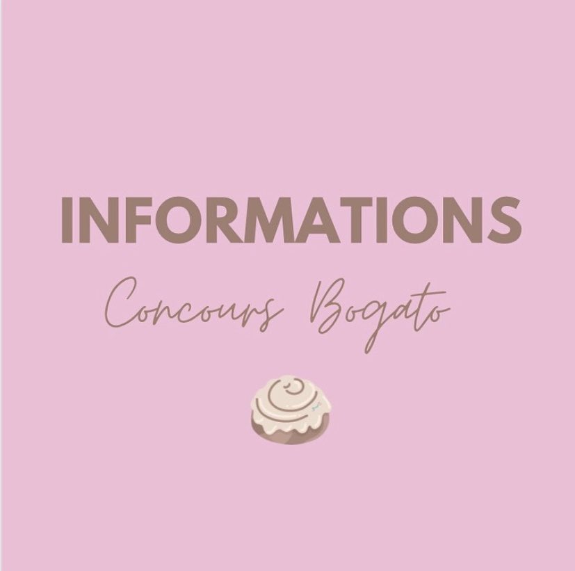 bogato_concours's tweet photo. Nouvelles informations concernant le
concours BOGATO : prolongation des candidatures le 14 mai, annonce des finalistes le 16 mai et finale le 08 juin. 
✨La taille de votre chou ne doit pas dépasser 7cm de diamètre. https://t.co/3iPGF5bXi5