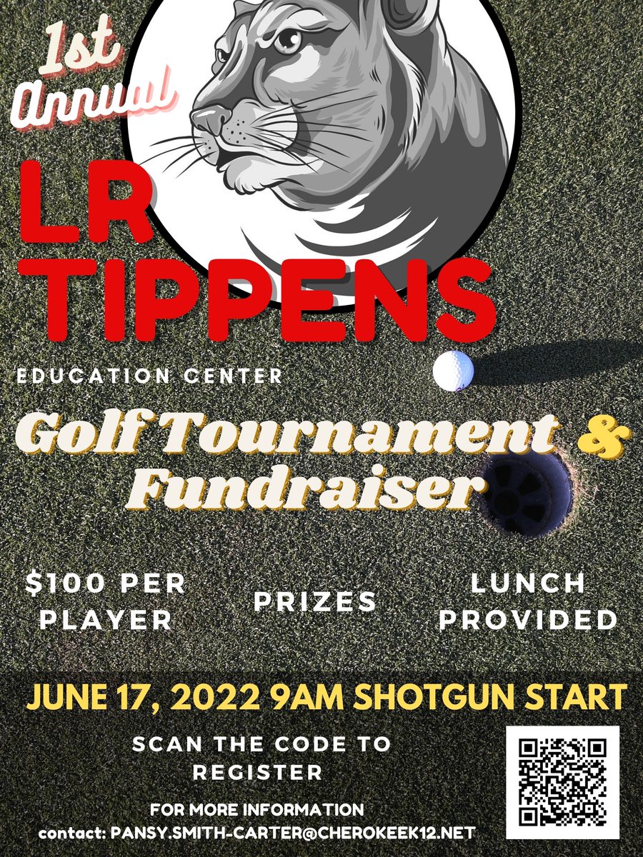 Join us June 17th at The Fairways of Canton for our First Annual Golf Tournament Fundraiser! Scan the QR code in the picture below to register.