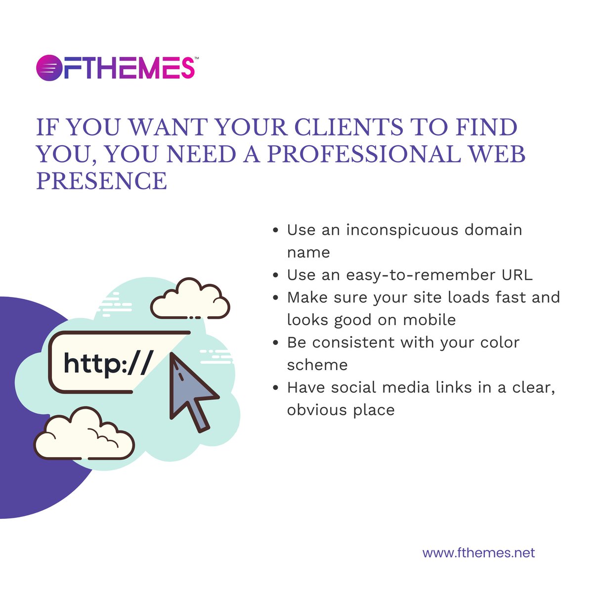 fthemes360's tweet image. When you’re looking to create a professional website that helps your clients find you, it’s important to know the little things they might not notice.
These five simple tips can help better ensure you get the traffic and sales you desire.
#WebDesign #WebDevelopment #HubSpotDev
