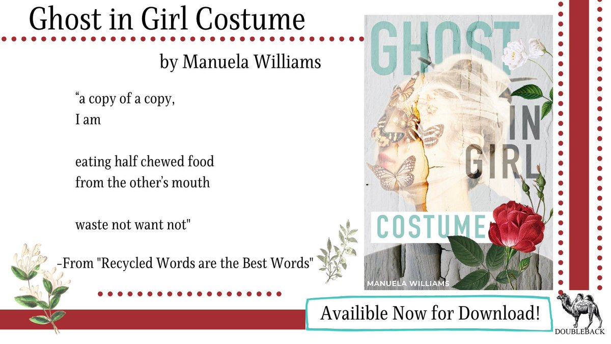 Ghost in Girl Costume presents the outward and inward gaze of the female body and soul. Delving into womanhood and vulnerability, these #poems peel back the layers to reveal the ghost within the girl costume.

Read the full #chapbook now for free!
doublebackbooks.wordpress.com/ghost-in-girl-…