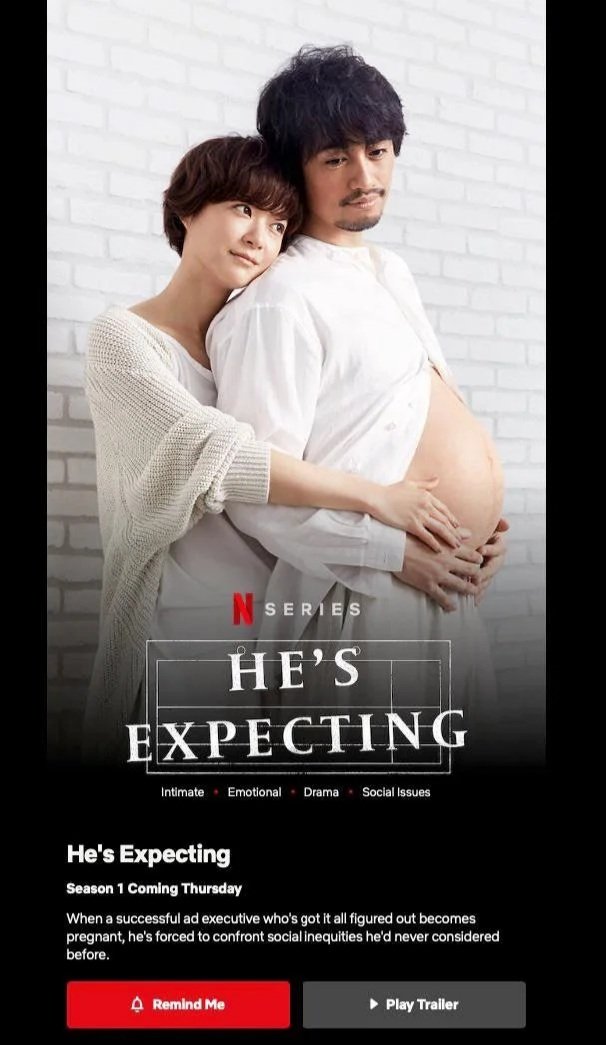 bradfromcollege's tweet photo. This is what progress looks like! #Netflix is doing a great job, educating people that pregnancy isn't just a female experience. Pregnant men deserve representation too! #hesexpecting #equity #TransRightsAreHumanRights https://t.co/9Aeuinm5CI