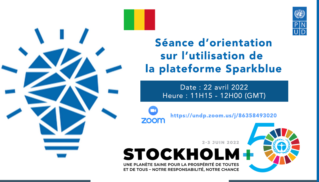 PNUDMALI's tweet photo. 🟢 Partagez vos réflexions sur « l'état de la planète » pour Stockholm+50 !
Nous vous invitons à une séance d’orientation sur l’utilisation de #SparkBlue pour les consultations nationales en ligne.
🗓️ 22 Avril 2022
🕒 11H15 - 12H (GMT)
➡️ https://t.co/UHq1vmeijt
#Stockholm50 https://t.co/qR1X5qUiZB