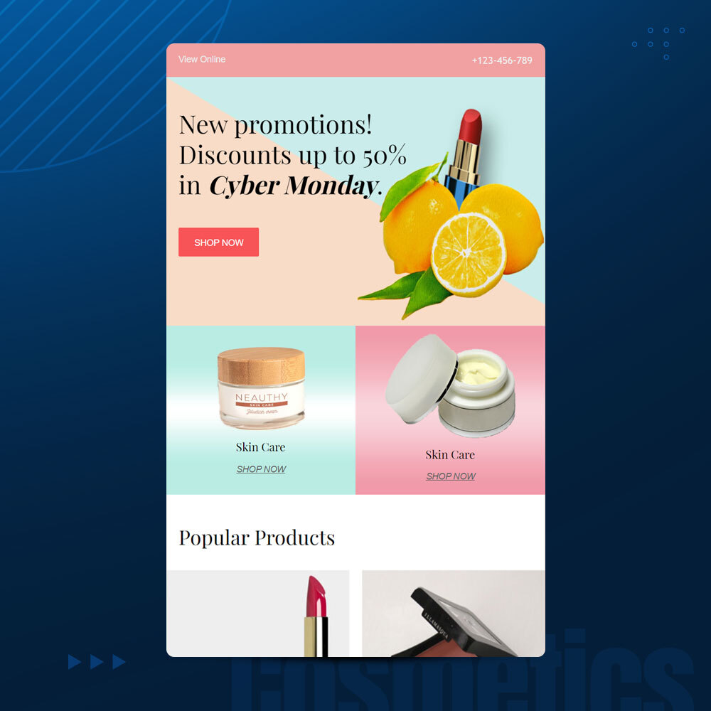 unlayer's tweet photo. Create charming and high-performing beauty and personal care emails with our eye-catching email templates. Have a look;
https://t.co/12sNSJgWwo
#emailmarketing #emailtemplates #emailbuilder #unlayer https://t.co/UCJ3PNlghA
