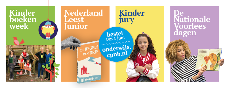 De Kinderboekenaanbieding voor scholen is open! Bestel t/m 1 juni voor de leukste kindercampagnes en vier het boek in de klas! Meer info en bestellen: onderwijs.cpnb.nl.