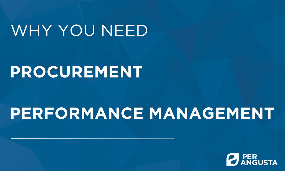 Are you measuring your #Procurement #Performance? 

Check out our article on why you need Procurement Performance Management (#PPM) to make a greater impact on the business 

👉per-angusta.com/en/blog/why-yo…