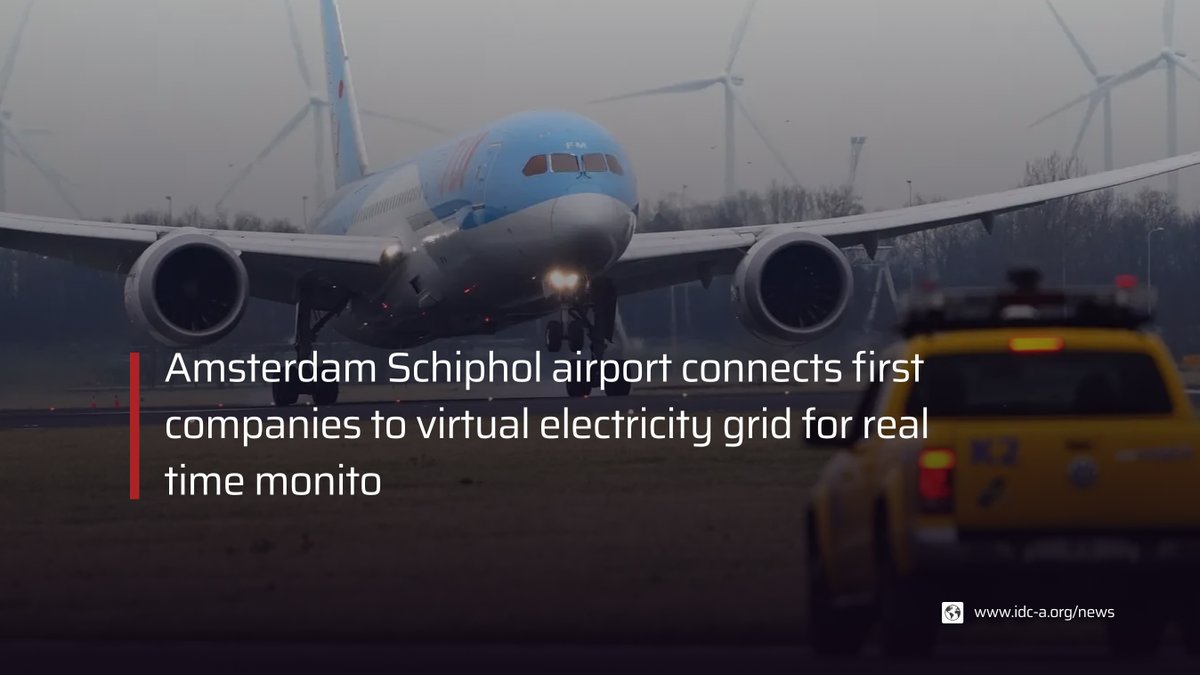 IDCAorg's tweet image. Amsterdam Schiphol airport connects first companies to virtual electricity grid for real-time monitoring and distribution of power

Read more: bddy.me/3rGfMUp

#business #technology #data #digital #development #network #collaboration #future #energy #power #solar