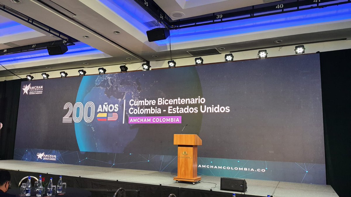 mclacouture's tweet photo. Quienes deseen seguir la #CumbreBicentenario🇨🇴🇺🇸 de @AmChamCol desde las 8:00 a.m. lo pueden hacer en este link: https://t.co/4zPyG8mkbr https://t.co/9R89XHQIPm