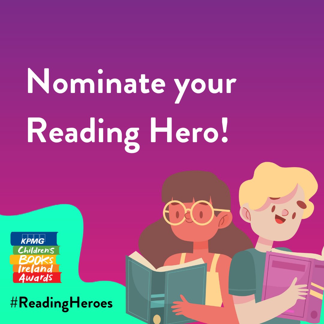 KidsBooksIrel's tweet photo. Just one week left to nominate your #ReadingHero 🚀
Do you know a young person whose head is always in a book?
Put them in the mix for this year's @KPMG_Ireland Reading Hero Award. Find out more: https://t.co/swB0hORbIw https://t.co/hNSIH26R7p