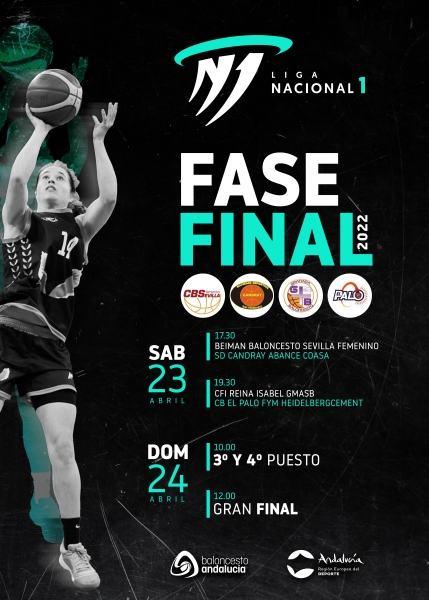 FAB_Andaluza's tweet photo. 🏀 ¡𝙀𝙣 𝙗𝙪𝙨𝙘𝙖 𝙙𝙚 𝙡𝙖 𝙁𝙖𝙨𝙚 𝙙𝙚 𝘼𝙨𝙘𝙚𝙣𝙨𝙤 𝙖 𝙇𝙞𝙜𝙖 𝙁𝙚𝙢𝙚𝙣𝙞𝙣𝙖 2!

@cbsfemenino, @SDCANDRAY, @cbelpalo y @GMASB_
 disputan la Fase Final de la Liga N1 Femenina.

📍 Sevilla 
📆 23 y 24 de Abril
🎟  Fase de Ascenso a la #LF2.

https://t.co/Ad8yT90UEg https://t.co/FOLxLTAPUp