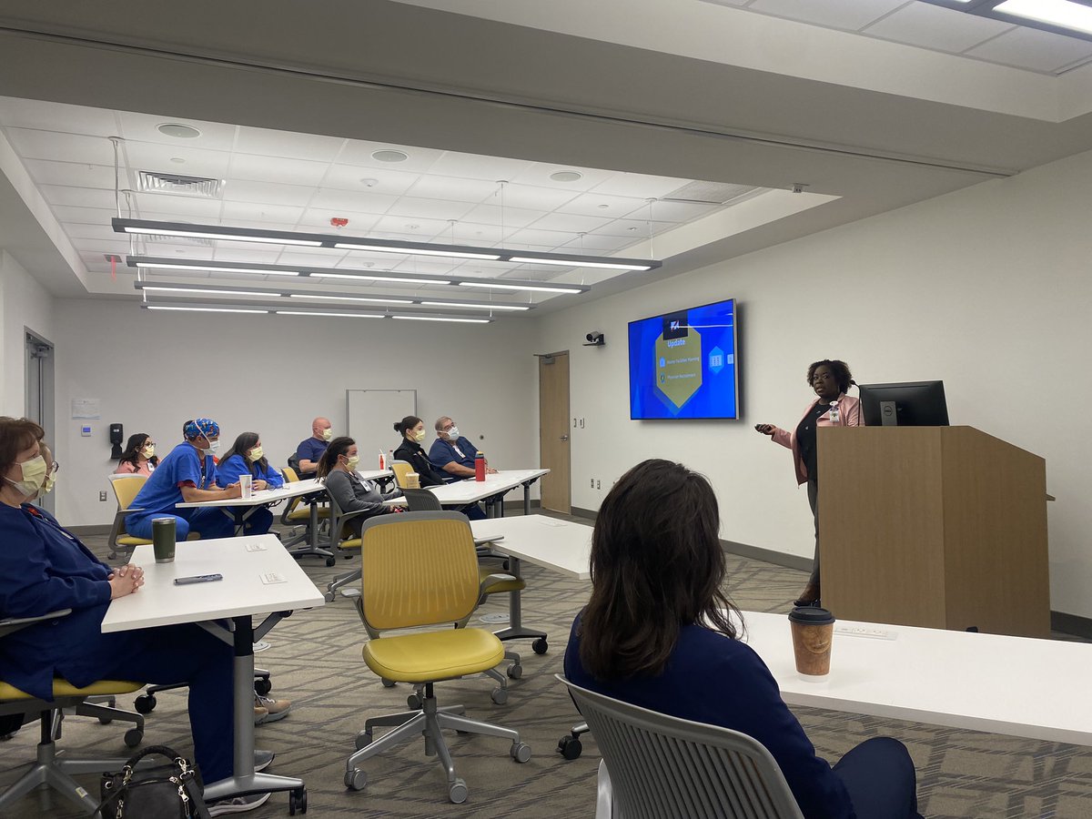 Shannon Hendrix is leading the first in person town hall since pre-pandemic and we couldn’t be more thrilled! 🙌🙌🙌<a href="/sohendrix/">Rio.45</a> <a href="/cafe_hunt/">Hunt Family Cafe @ Arkansas Childrens Northwest</a> <a href="/DiehardWVUfan/">Michael Howard</a> @MrTweetyVeity <a href="/ndhuddles/">Nicole Huddleston</a> <a href="/JamieWigginsRN/">Jamie Wiggins, PhD, RN, FACHE, FAAN</a> <a href="/smithsarah1106/">Sarah Smith</a> <a href="/MarcyDoderer/">Marcy_Doderer</a>