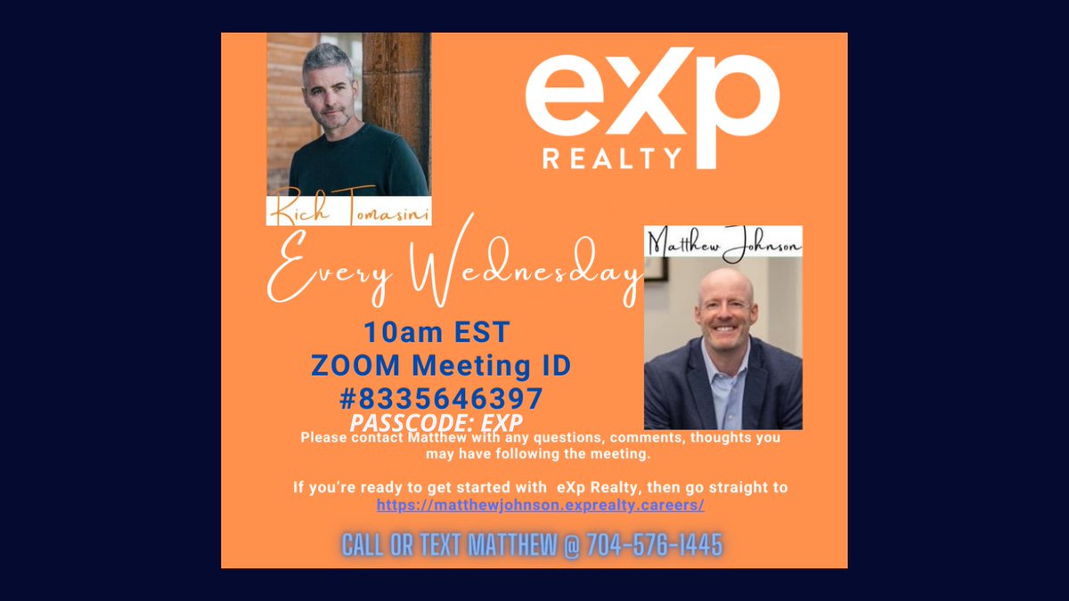 MJPropertiesEXP's tweet image. Are you opened minded?  If yes, jump on this Zoom call at 10:00am this morning to learn about one of the best decisions I've made in my life. #exprealty #expproud
