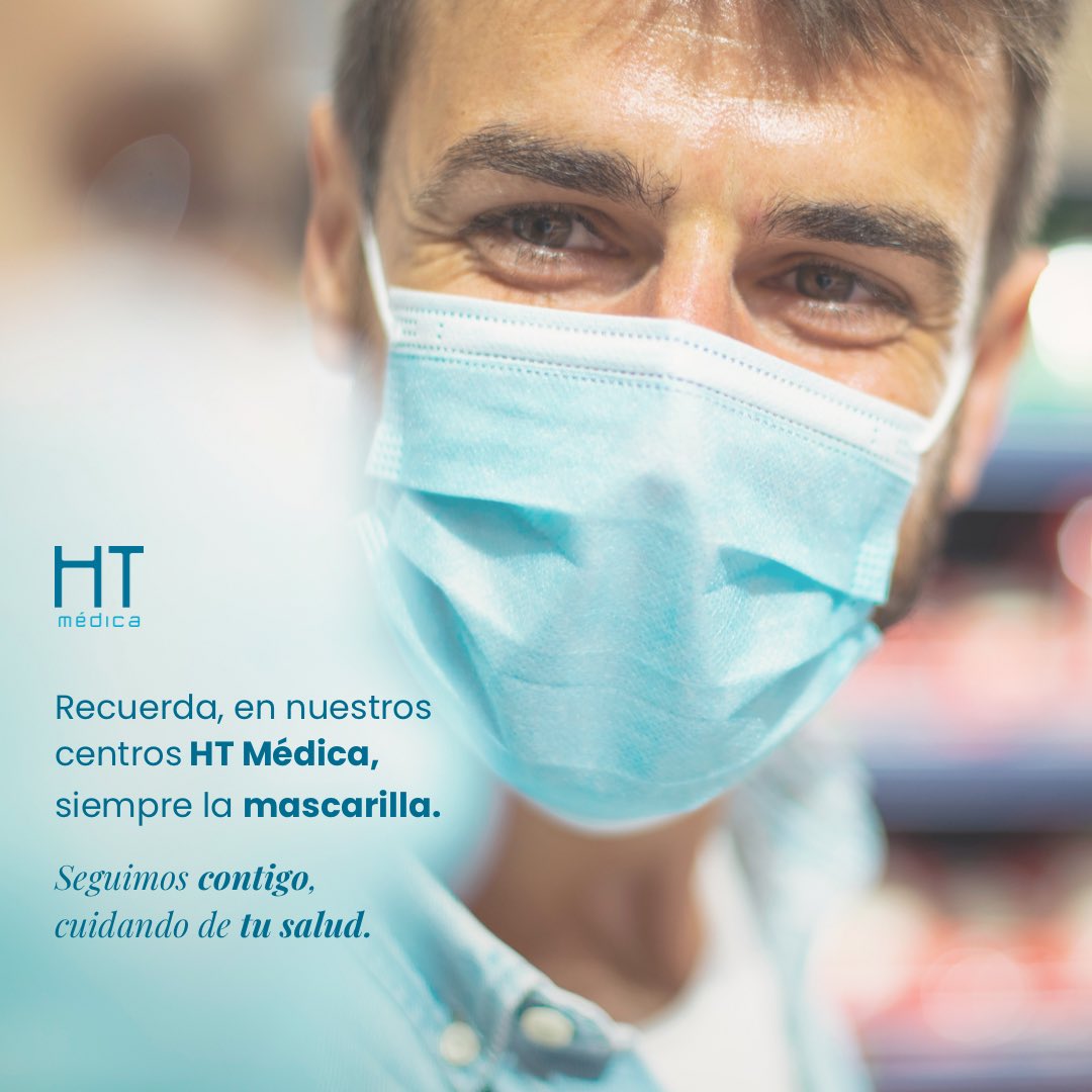 HTmedica's tweet photo. En centros sanitarios y hospitales, el uso obligatorio de la mascarilla sigue estando vigente 💙😷
Por tu salud y la de todos, en hospitales y centros #HTmédica, siempre con mascarilla 🤗💙☑️
.
.
.
#salud #htcontigo #cuidamosdeti #mascarillas #radiologia #diagnosticoporimagen https://t.co/uC37XNEpw0