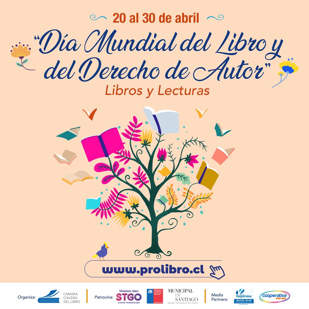 CuartoPropio's tweet image. Desde hoy y hasta el 30 de abril viviremos una auténtica fiesta del libro. Visítanos en prolibro.cl
#prolibro #LibrosyLecturas #MarketplacedelLibro
#Teinvitoaleer
#DíamundialdelLibro
#CámaraChilenadelLibro