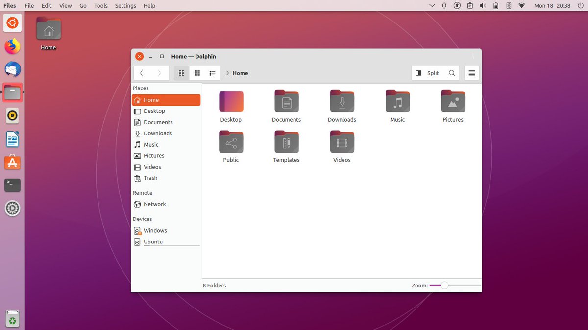 popey's tweet photo. This is a really nice recreation of Ubuntu Unity using KDE on Arch.
https://t.co/38NvA1kI5u https://t.co/ocuh036Ys6