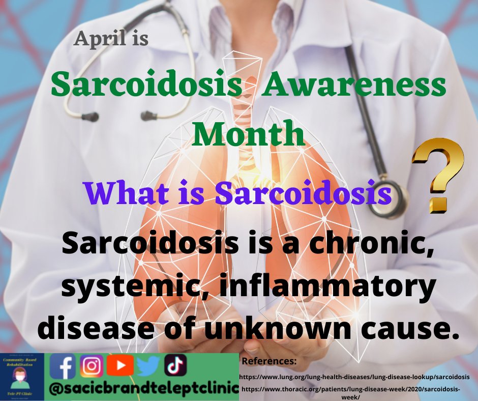 sacicb's tweet photo. Ang sarcoidosis ay nakakaapekto sa mga tao sa lahat ng edad, kasarian, at etnisidad, at ang saklaw nito at mga klinikal na pagpapakita.

#Sarcoidosis  #Sarcoidosisawarenessmonth #SACICBRTELEPTCLINIC https://t.co/hqCuE7mYTj