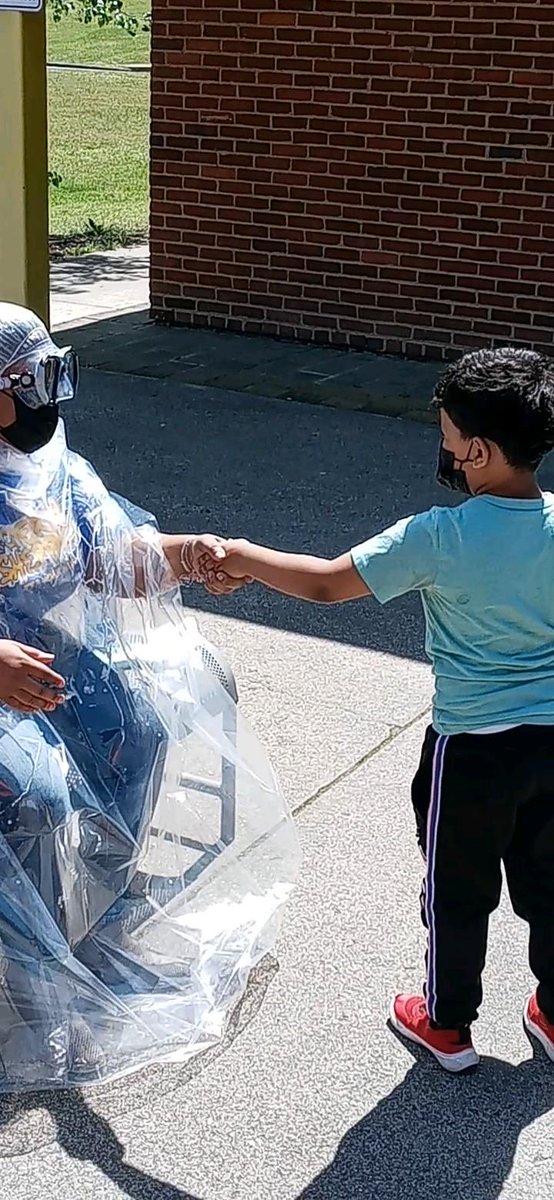 shayla_holeman's tweet image. What we do for our students! "Pie the Principal" was an initiative last Friday to promote positive attendance and great fun. These two students were elected from their class. It started with a handshake and ended with a pie. @RPS_Schools @overby_sheppard