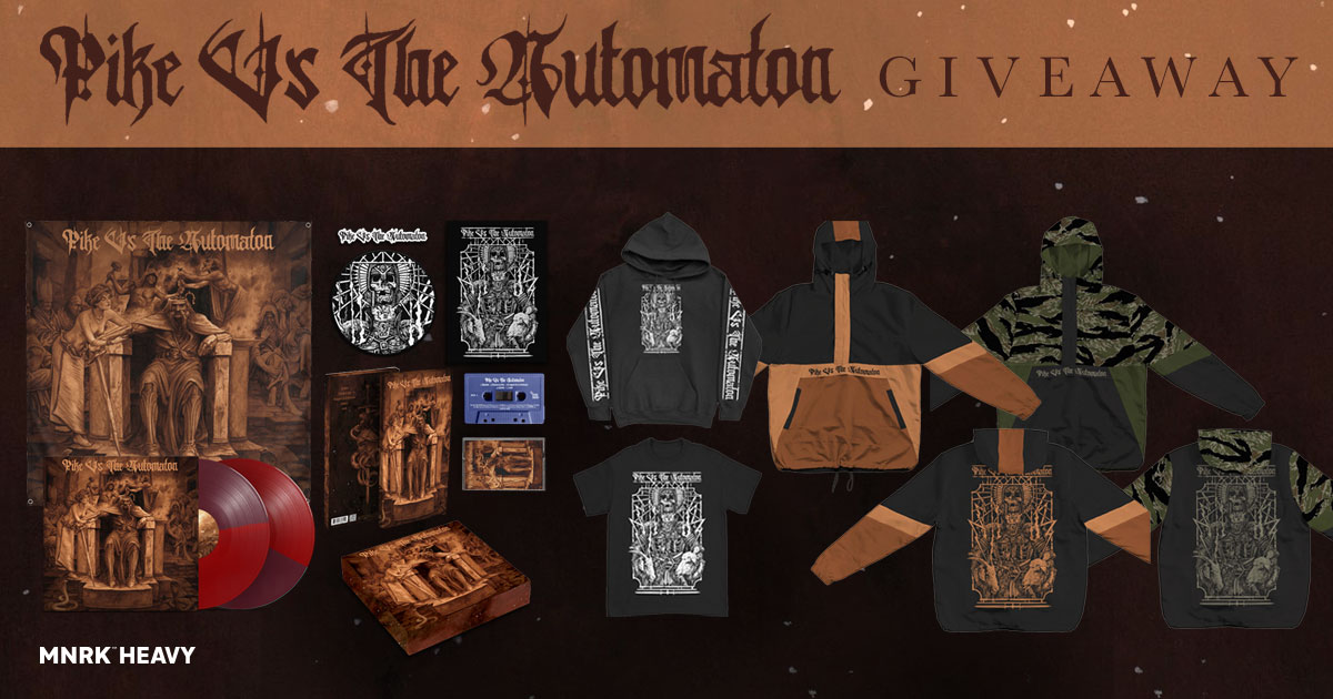 Pike Vs. The Automaton recently released their debut self-titled album. To celebrate, @MNRKHeavy + PVTA are teaming up to give one lucky winner the PVTA prize pack of a lifetime. Entries are open worldwide 🌍️good luck! ➡️ bit.ly/PVTA-giveaway