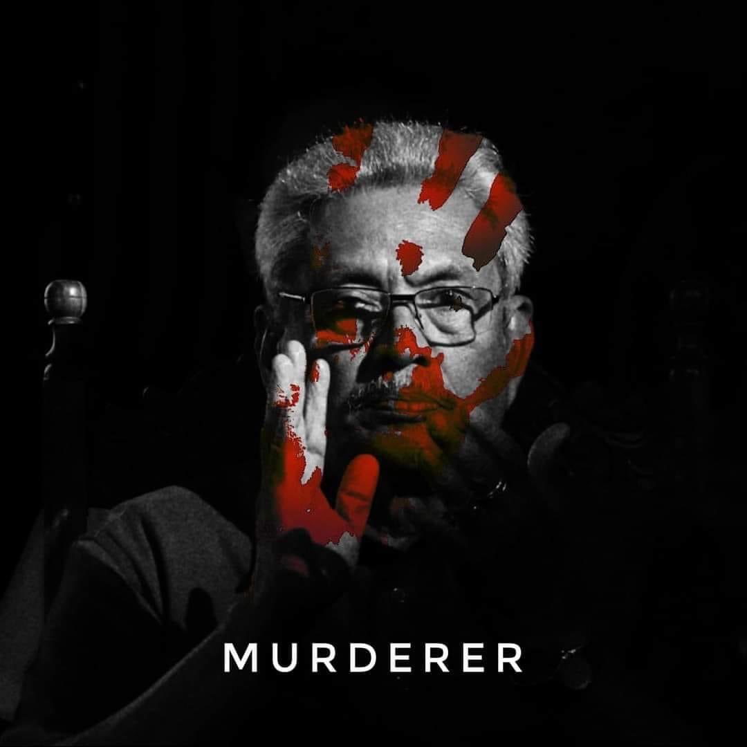 VimukthiRussell's tweet photo. Merderer !!!

I'm ashamed to vote for you !

STOP killing innocents and step down from your position.

#GotaGoHome #GotaGoHome2022 #GoHomeRajapaksas https://t.co/zqhdI4WrlW