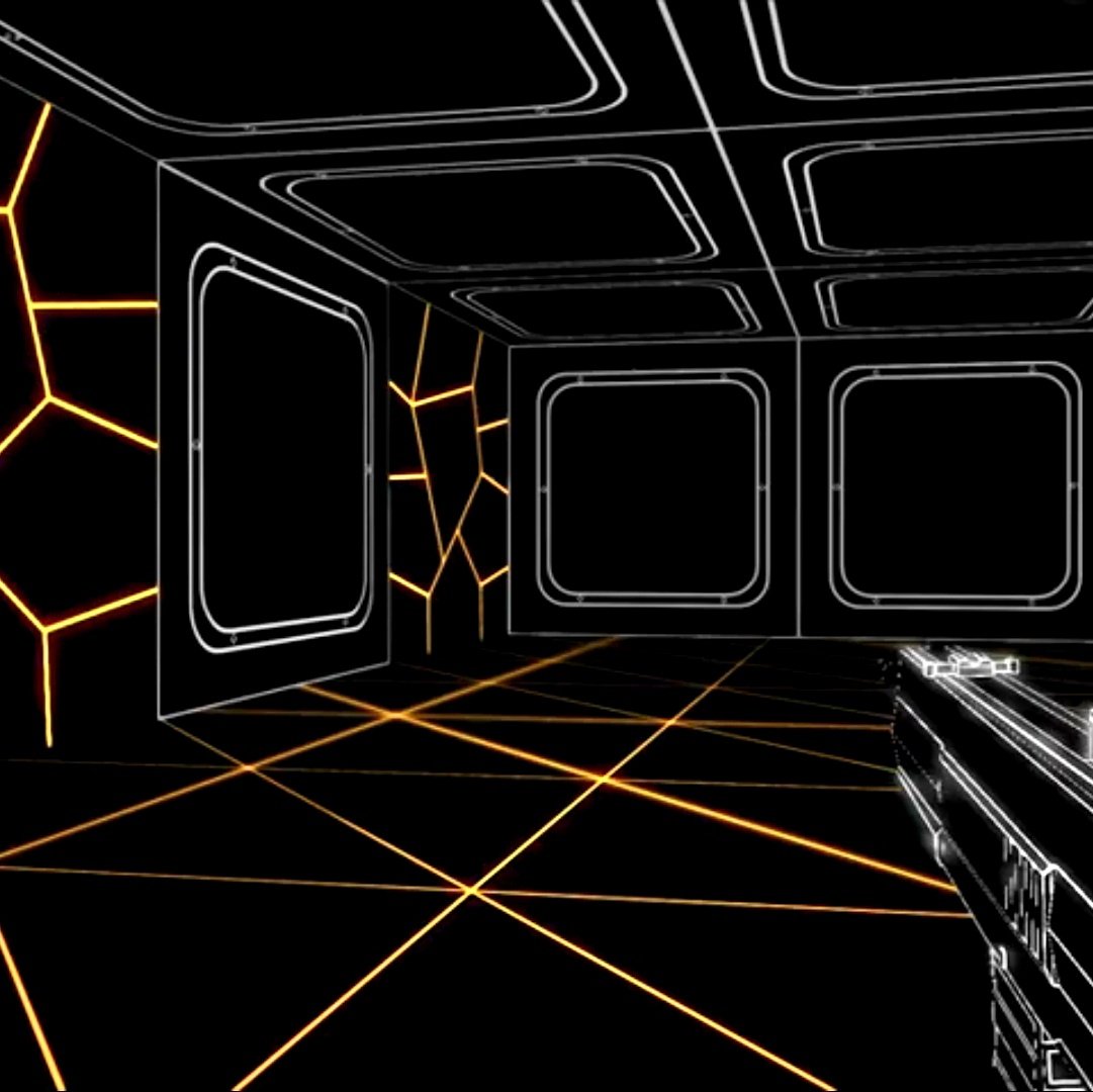 VillageAvengers's tweet image. I'm trying to more tightly focus my art style and come up with a way to describe it. Basically 1970s scifi style design cues and comic book storytelling represented using 1980s arcade vector graphics, but with early 1990s first person shooter gameplay 😁#IndieGames #RetroFPS