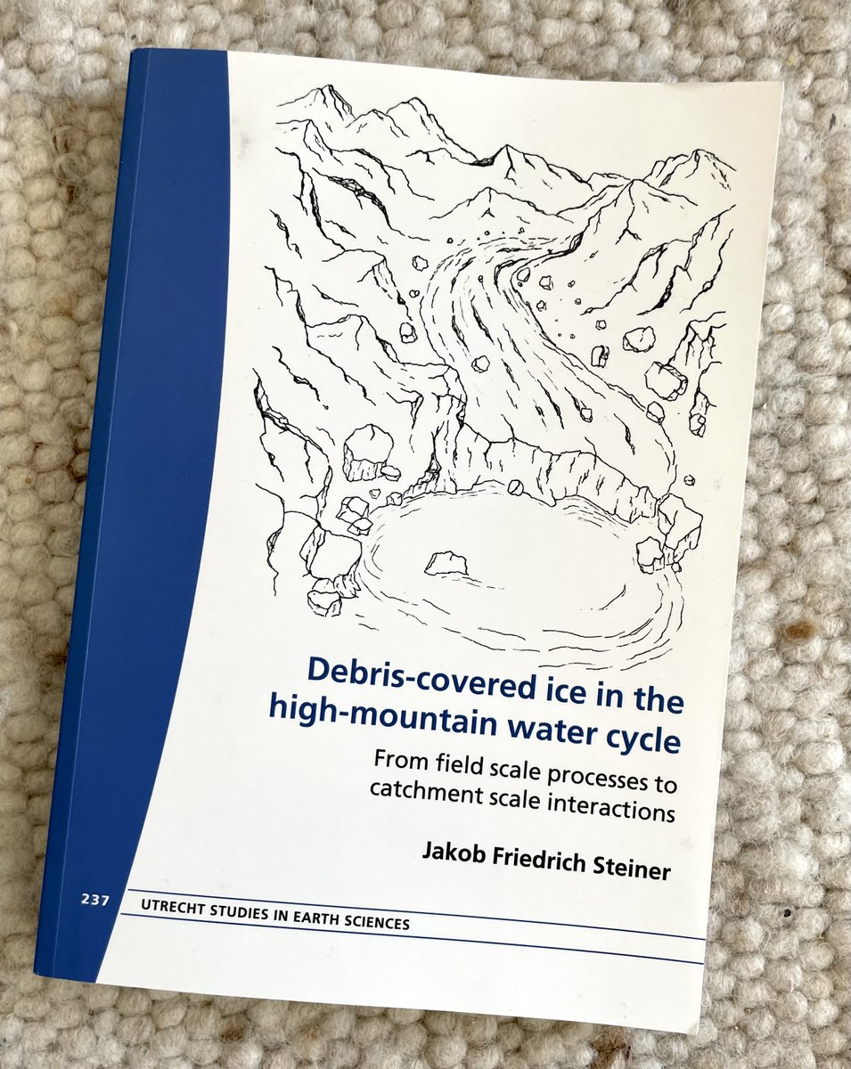 Definitely worth coming to the office once every two years! I found a nice package from @yaqoobsufi with his PhD thesis and a nice note. Thanks a lot Jakob, and very belated congratulations!
You can find Dr. Steiner's work on glacial hydrology here scholar.google.ch/citations?user…