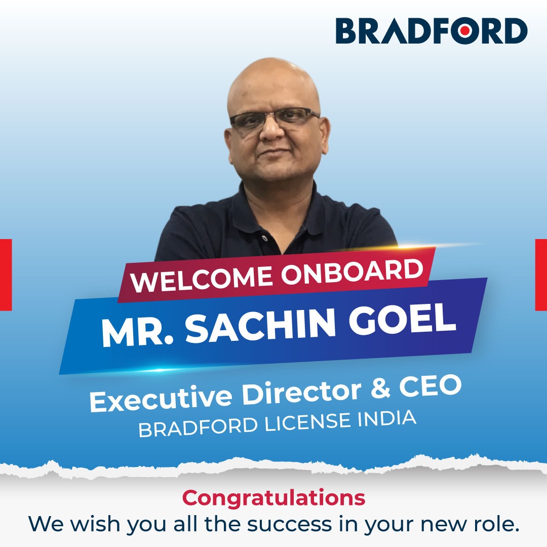 BLILicensing's tweet photo. We are happy to #welcomeonboard Mr. Sachin Goel as #ExecutiveDirector &amp; #CEO with #BradfordLicenseIndia.
A seasoned corporate professional with over 22 years of experience in managing brands, marketing, businesses &amp; products in diverse industries.
#newleadership #welcometotheteam https://t.co/wfB5ijtCUv
