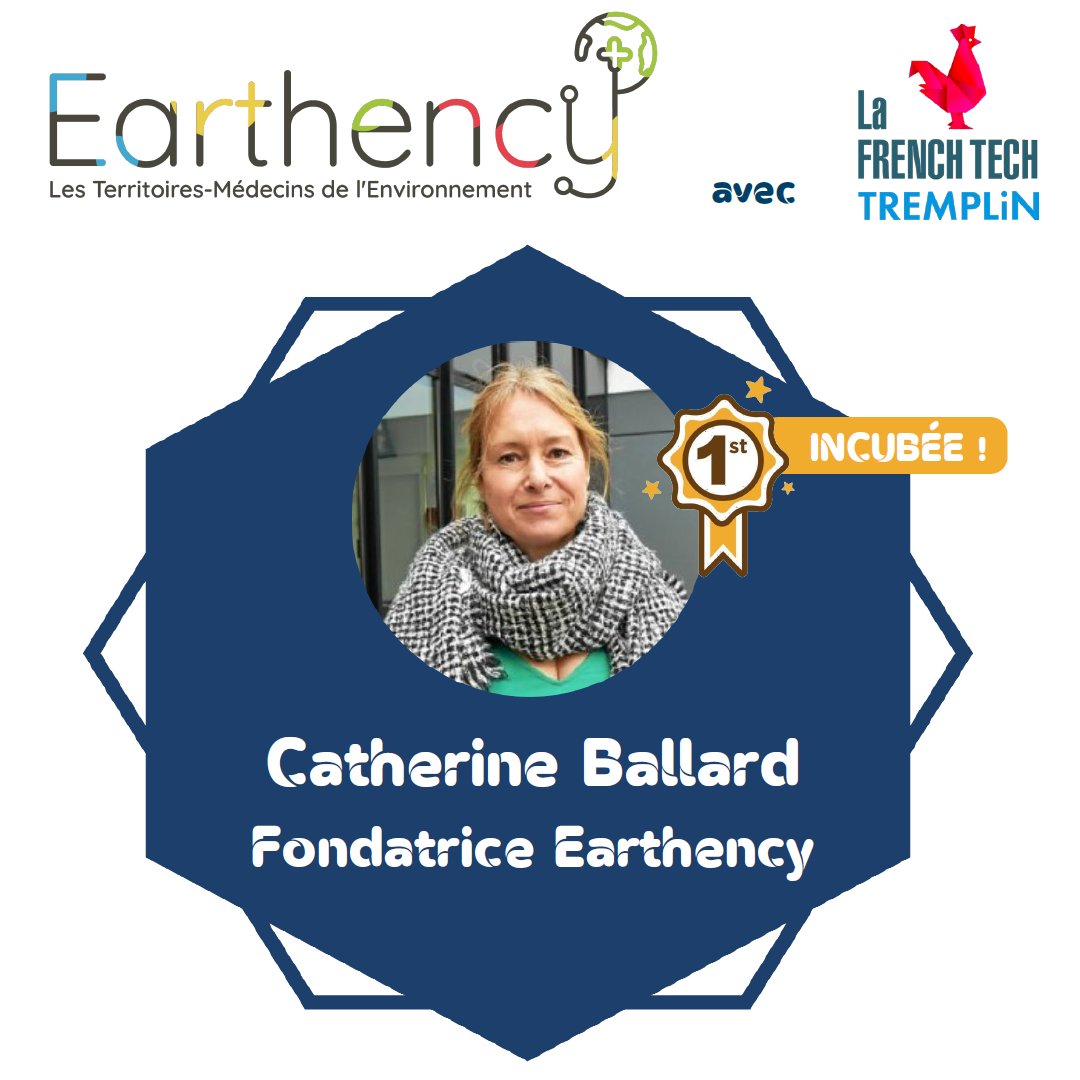 Nous vous présentons notre 1ère incubée, 𝗖𝗮𝘁𝗵𝗲𝗿𝗶𝗻𝗲 𝗕𝗮𝗹𝗹𝗮𝗿𝗱, société @Earthency2🌎dans le cadre de <a href="/LaFrenchTech/">La French Tech</a> #Tremplin🚀
📱En 𝗠𝗲́𝗱𝗲𝗰𝗶𝗻 𝗱𝗲 𝗹'𝗘𝗻𝘃𝗶𝗿𝗼𝗻𝗻𝗲𝗺𝗲𝗻𝘁, elle a créé une app contre les 𝗱𝗲́𝗽𝗼̂𝘁𝘀 𝘀𝗮𝘂𝘃𝗮𝗴𝗲𝘀 𝗱’𝗼𝗿𝗱𝘂𝗿𝗲𝘀 ♻