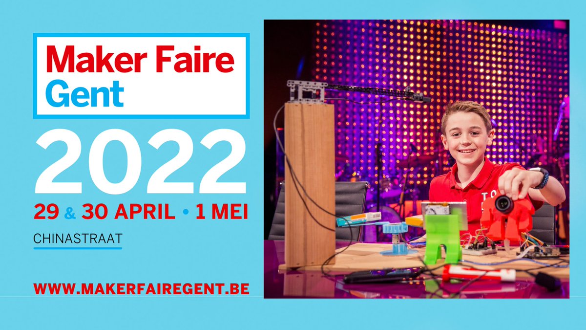 CoderMauro2008's tweet image. Wat wordt het plezant op het zotste #DIY festival van het land! En passeer zeker ne keer aan mijn Smart Medicine Faire stand!😜
Ge hebt toch al uw tickets hé?
👉makerfairegent.be
@MakerFaireGent