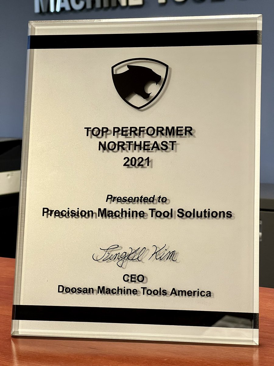 PMToolSolutions's tweet image. Top 2021 Doosan performance in the NorthEast! Very proud of our whole team!