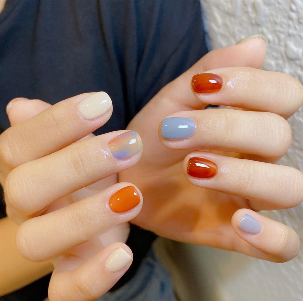 #Colors blend on your #nails #beauty #nailart