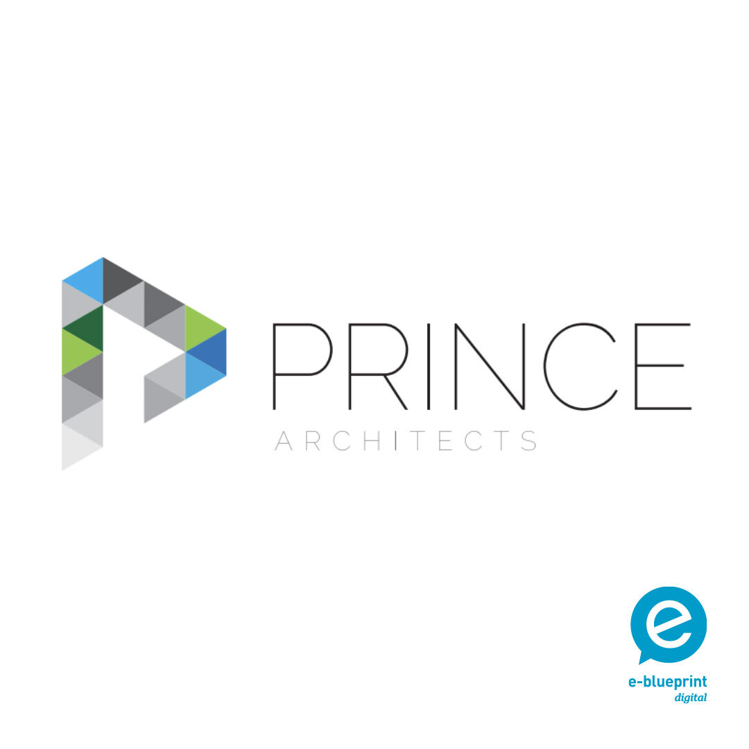 Logos come in all shapes and sizes. We believe that these triangles for Prince Architects' logo really get the point across ▲▼ #logodesign #logo #graphicdesign #marketing
