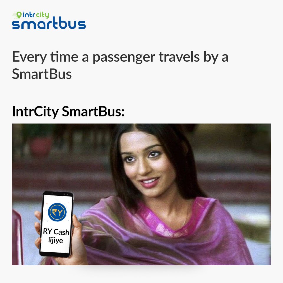 RailYatri's tweet photo. Yes, that’s right! You can earn RY Cash after every SmartBus ride. The more you book, the more you earn! So, what are you waiting for? Download the IntrCity app & book your SmartBus tickets now!
#IntrCity #RailYatri #SmartBus #Safe #Comfort #RYCash #Earn #EnjoyTheUpgrade https://t.co/dWgbRuDw7M