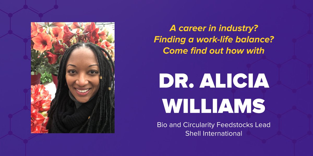 lsuscience's tweet photo. NEXT WEEK: Chemistry alumna Dr. Alicia Williams will be on campus Monday April 25 and Tuesday April 26 for a two-day talk series! 
All students are invited to attend. Register at links in the thread ⬇️
#GeauxScience #LSUScienceAlumni https://t.co/JVIrRoPueq