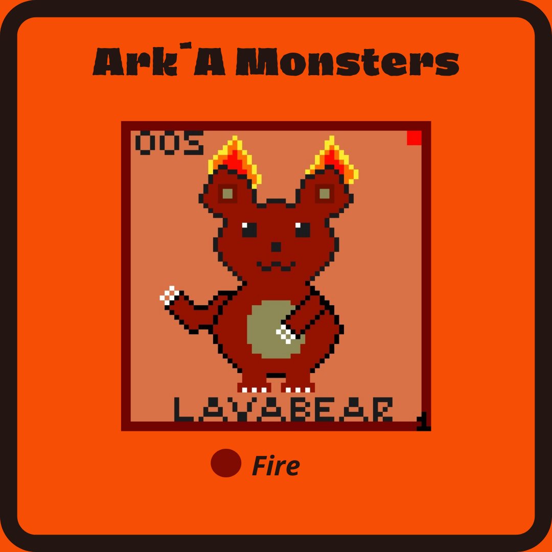Did you like our friend Lava Bear?🔥🔥🔥🔥
 I melted from the heat just because I posted it.
 I hope that the next evolution I have some cold drink and it doesn't get so hot.... lol

#NFTCommunity #OpenSeaCollection #NFTs