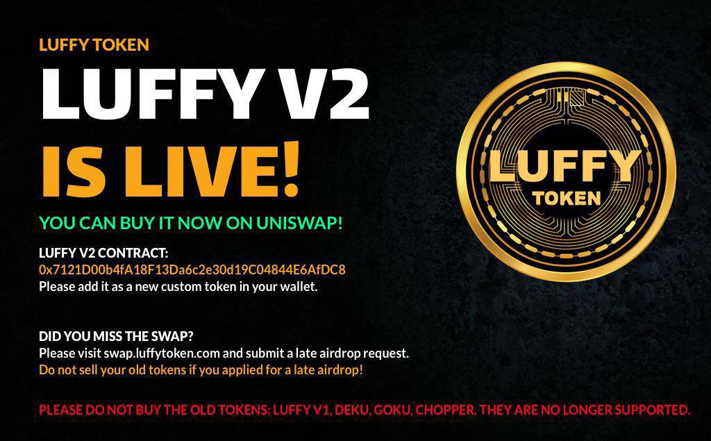 GemBrowser's tweet image. $LUFFY &apos;s starting a new chapter. Some utilities #LUFFY will deliver:
🎮Metaverse (P2E);
🛒Marketplace NFT/SWAP;
📚Education (Crypto Academy);
✅2 New CEX listings coming;
💎Bridge to BSC.
⌛️Many More!!
@luffyinutoken

#NFT #altcoin #CryptoNews  #newlisting #LuffyV2
#LUFFYCREW