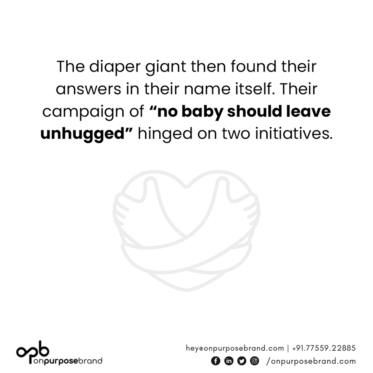 OnPurpose_IN's tweet photo. The Story of #Huggies

The engagement rate of Huggies went 300% higher than the previous players in the industry. This proves how #branding can be done by using real #data to form a story that resonates with the audience.

#OnPurposeBrand #brand #marketing #MarketingTips https://t.co/mYCAp2utql