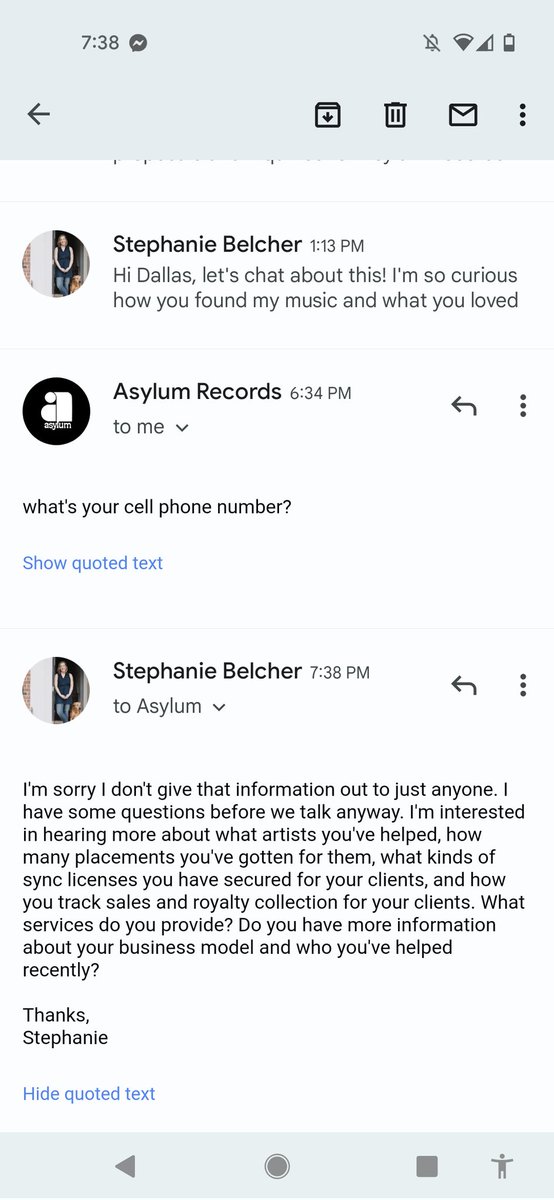 stephbelcher_'s tweet photo. Musicians: emails like this are a scam. A record label would NEVER ask you for money on signing. Please please please do NOT fall for emails like this! #music #musicindustry #scammer https://t.co/W61dUOpaXG