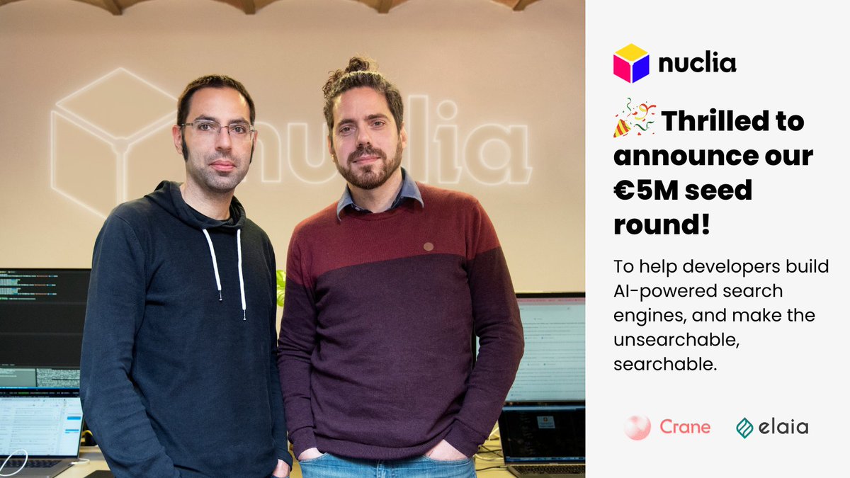 PrgsAgenticRAG's tweet photo. 🎉🎉 We are thrilled to announce our €5M seed round! 

💪We are on a mission to make the unsearchable, searchable! https://t.co/MJZMZgSGUD