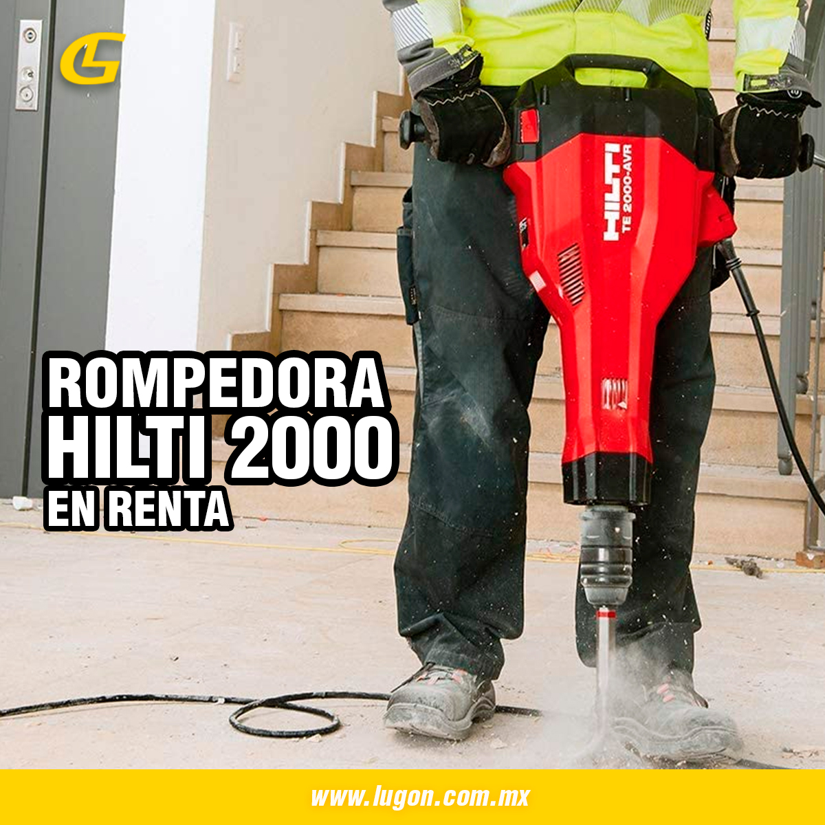LugonMty's tweet photo. 📌#Rompedora Hilto 2000 #alto rendimiento de #demolición para la rotura de piso
🟡Reducción de #vibración activa (AVR) hace que la herramienta sea menos cansante de usar
Llámanos al 81 1050 1146 ¡Te atenderemos con gusto!😊 https://t.co/n7QFfzI2pa