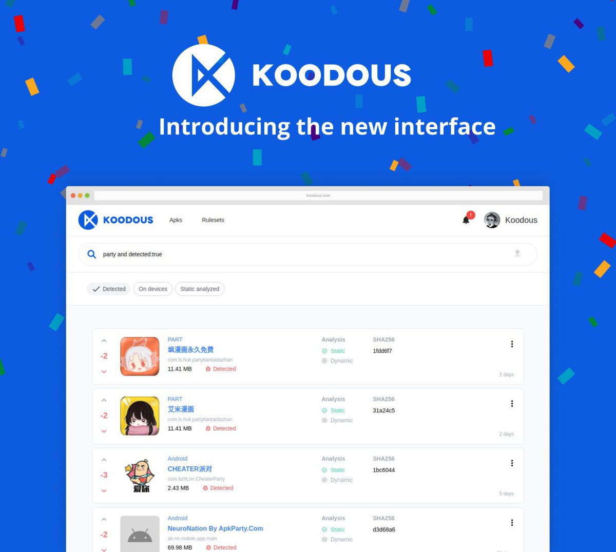 koodous_project's tweet photo. Just celebrating the new Koodous outfit
https://t.co/r7TMtl1CRO https://t.co/4NjfftA5HA