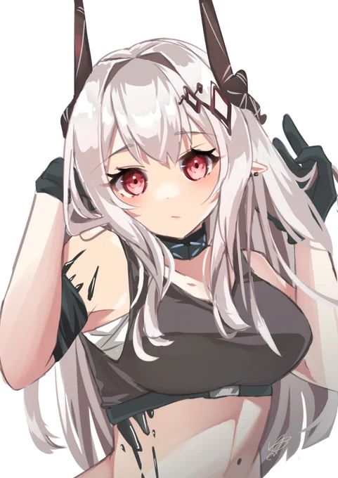 マドロックの髪はサラサラしてそう

#アークナイツ 